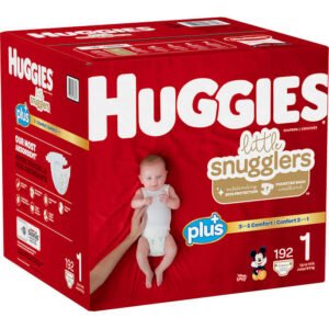 Huggies Little Snugglers Plus+ Baby Diapers - Size 1
