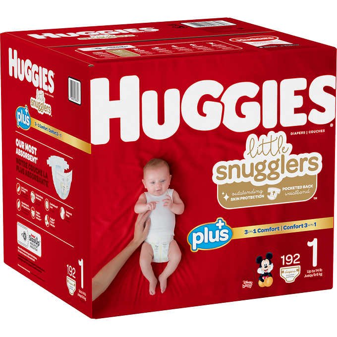 Huggies Little Snugglers Plus+ Baby Diapers – Size 1