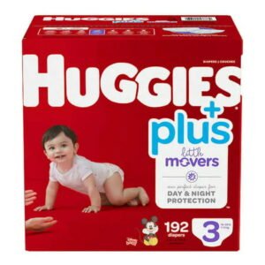 Huggies Little Movers Plus+ Baby Diapers - Size 3