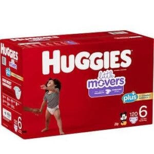 Huggies Little Movers Plus+ Baby Diapers - Size 6 - 120CT