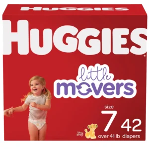 Huggies Little Movers Plus+ Baby Diapers - Size 7