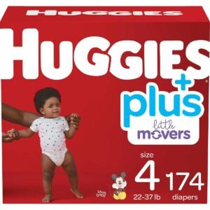 Huggies Little Movers Plus+ Baby Diapers - Size 4