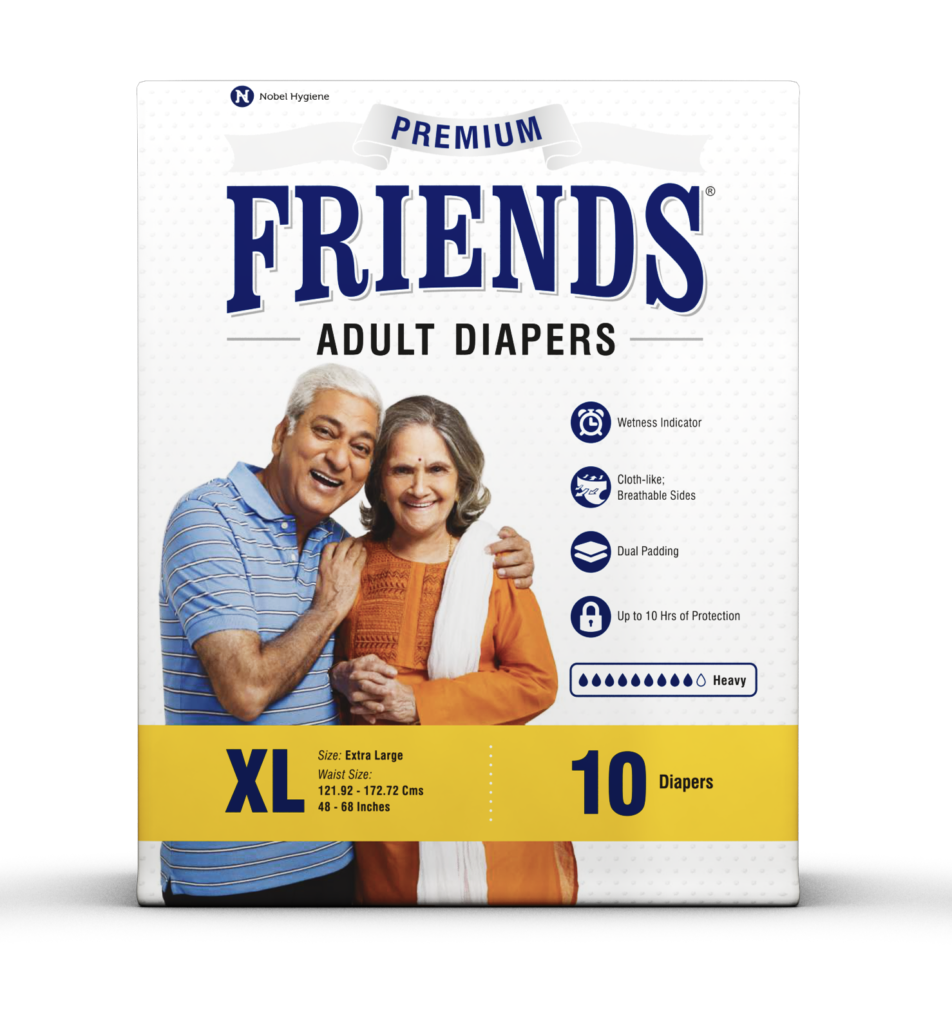 Friends Premium Unisex Adult Diapers – XL