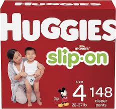 Huggies Little Movers Slip On Diaper Pants Size 4