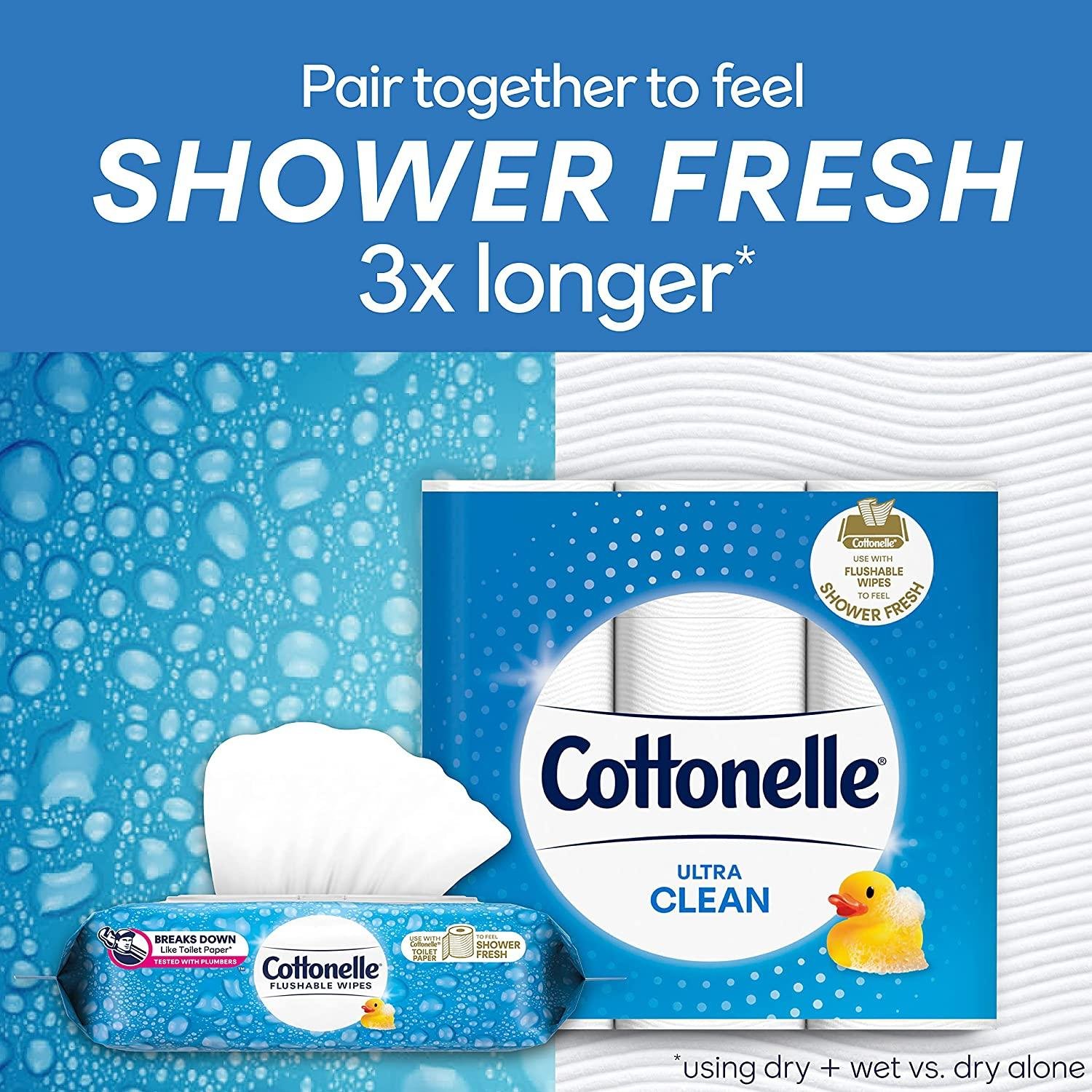 Cottenelle Flushable Wipes - 560 CT - Image 2