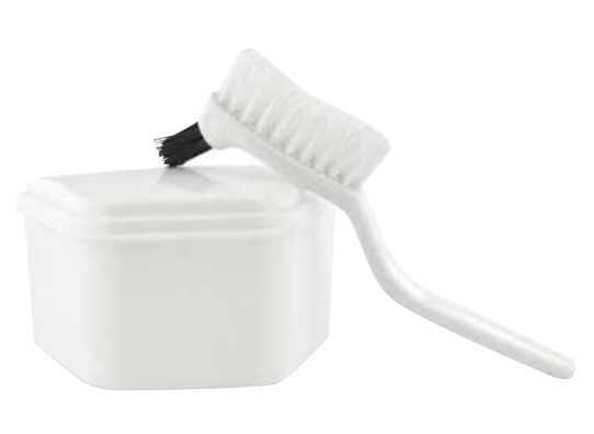 Denture Case Bath Brush Portable Box Toothbrush Kit for Travel