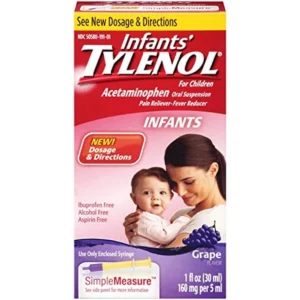 Infants Tylenol 0-23 Months 2X24ML/80G Grape Raisin