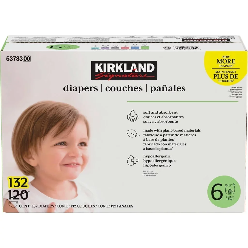 Kirkland Baby Diapers Size 6