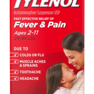 Children's Tylenol 2-11YRS (Fever & Pain) 100ML/160G Banana Berry