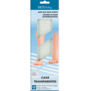 BIOS Living Self Adhesive Anti-Slip Strips (White-12 Pack)