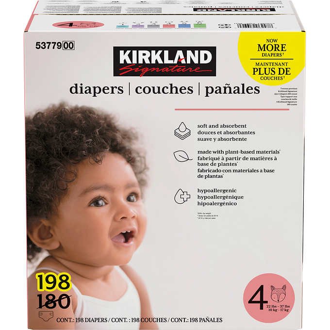 Kirkland Baby Diapers Size 4