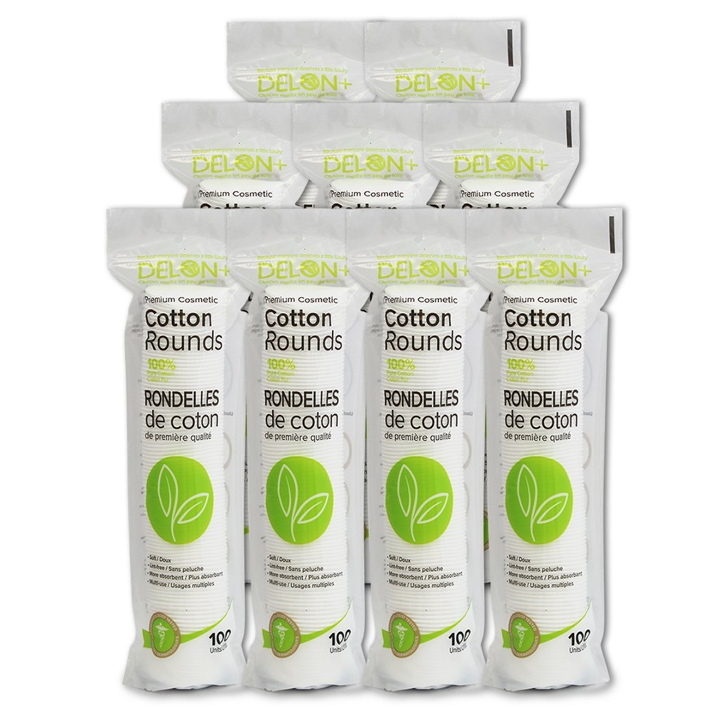 Delon Premium Cosmetic Cotton Rounds -100% Cotton - Image 2