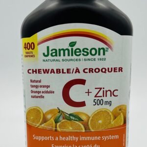 Jamieson Vitamin C with Zinc Chewable Tablets 500MG