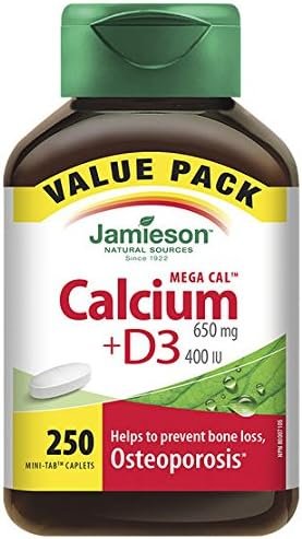 Jamieson MEGA CAL Calcium – Magnesium with Zinc +Vitamin D3