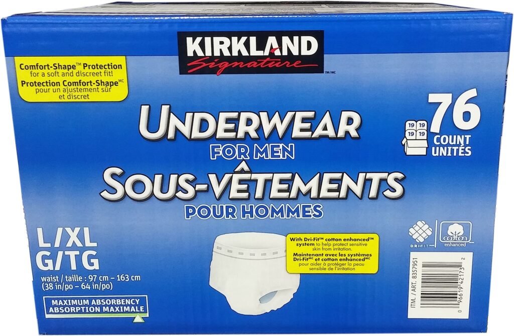 Kirkland Disposable Adult Men Underwear – L/XL