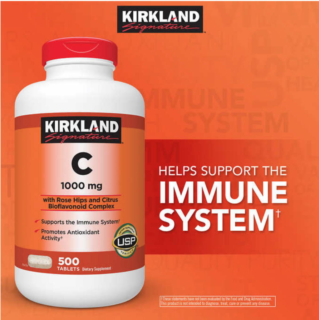 KIRKLAND Vitamin C Tablets 1000MG