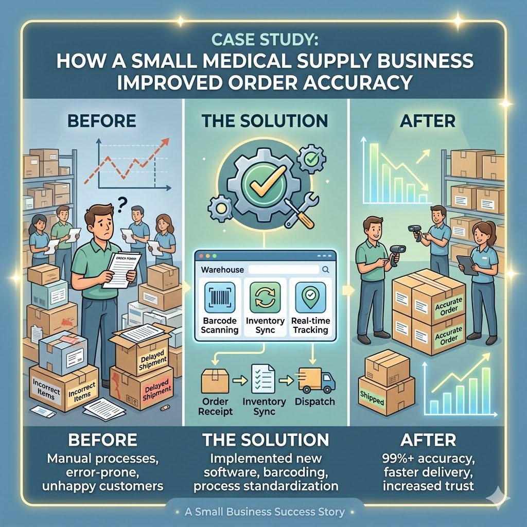 Case Study: How a Small Medical Supply Business Improved Order Accuracy