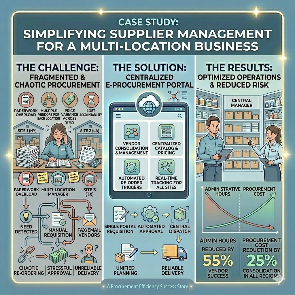 Case Study: Simplifying Supplier Management for a Multi-Location Business