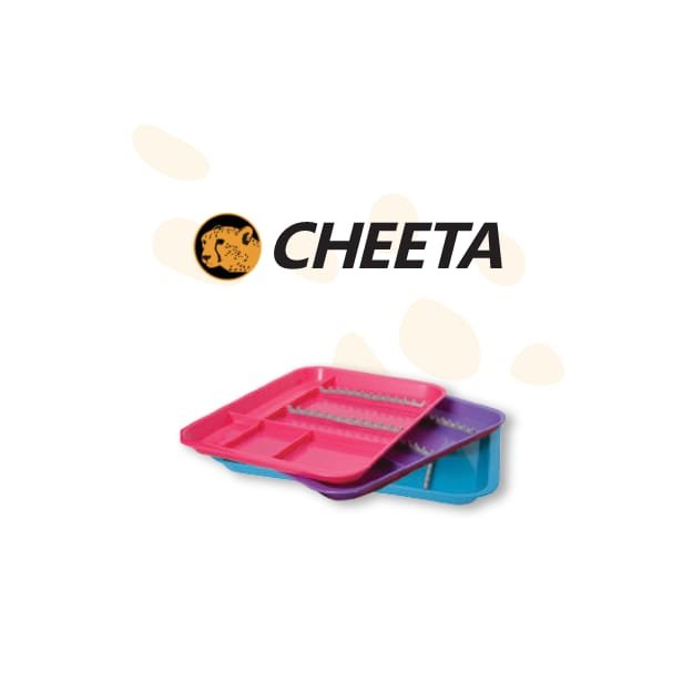 Cheeta Plastic Tray-Divided