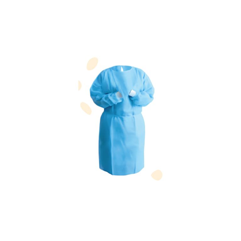 Cheeta Isolation Gown SMS AAMI L1 (Knitted Cuff)