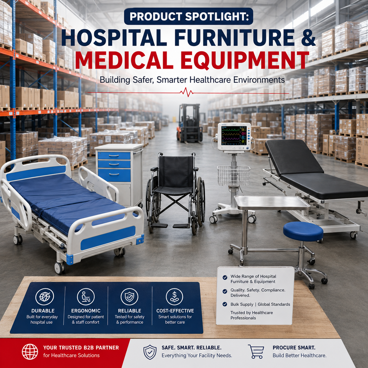 Product Spotlight: Hospital Furniture & Medical Equipment – Building Safer, Smarter Healthcare Environments